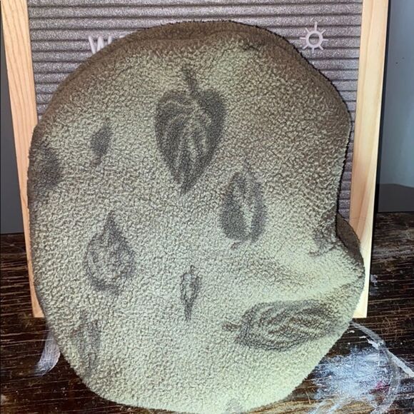 REI Leafy Pattern Unisex Small/Medium size Brown Beret Hat Cap - Picture 4 of 9